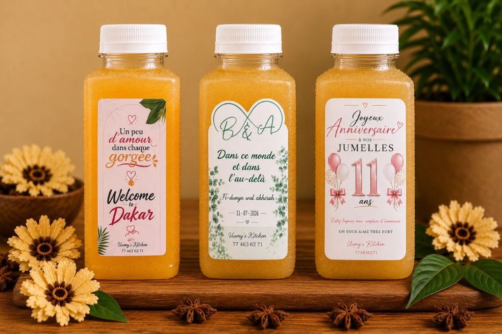 Exemples de bouteilles personnalisées pour événements
